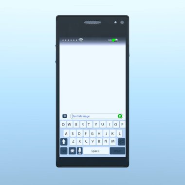 3d cg işleme bir akıllı telefon.