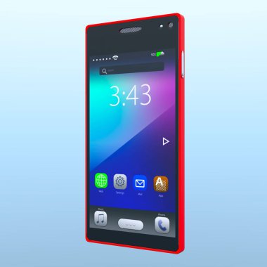 3d cg işleme bir akıllı telefon.
