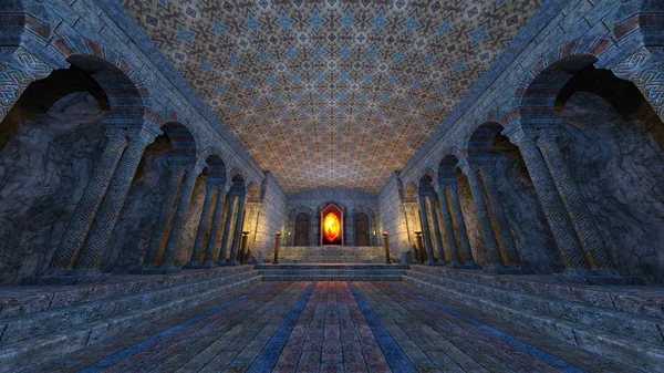 yeraltı Tapınağı nın 3d cg işleme.