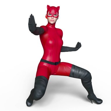 3d cg işleme süper bir kadın.