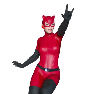 3d cg işleme süper bir kadın.