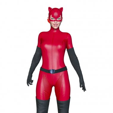 3d cg işleme süper bir kadın.