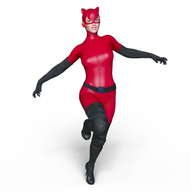 3d cg işleme süper bir kadın.