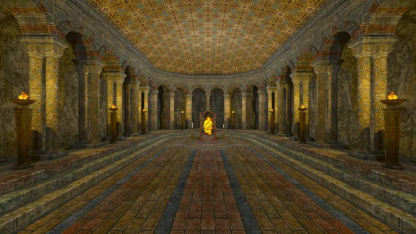 yeraltı Tapınağı nın 3d cg işleme.