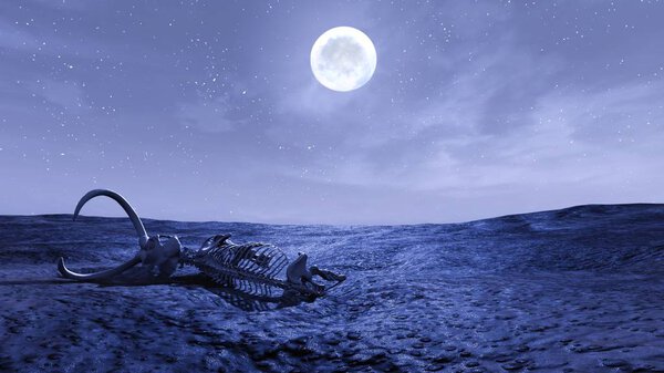 3D CG rendering of the desert.