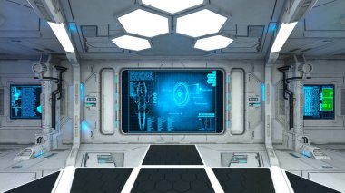 3d cg işleme uzay istasyonu.