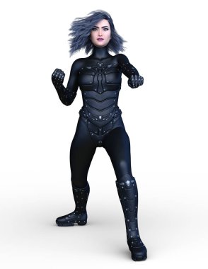 3d cg işleme süper bir kadın.