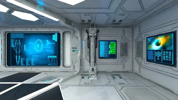 3d cg işleme uzay istasyonu.