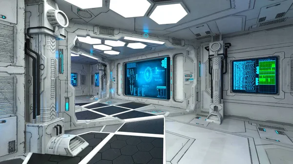 3d cg işleme uzay istasyonu.