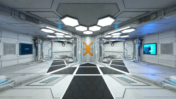 3d cg işleme uzay istasyonu.