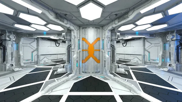 3d cg işleme uzay istasyonu.