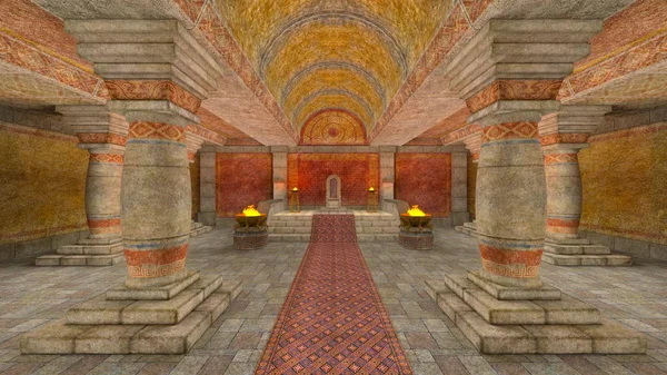 yeraltı Tapınağı nın 3d cg işleme.