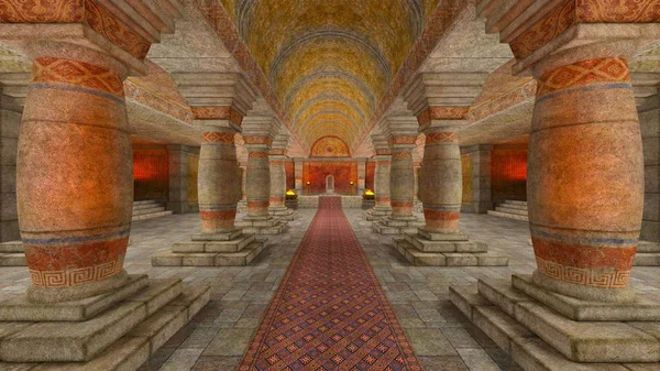 Відображення Підземного Храму — стокове фото