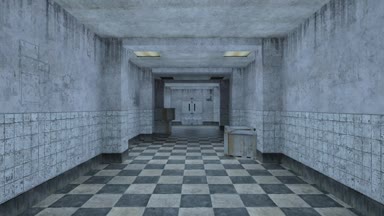 Koridorun 3d cg işleme.