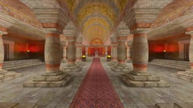 yeraltı Tapınağı nın 3d cg işleme.