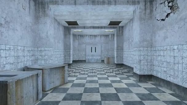 3D rendu 3D du couloir .