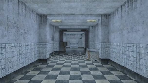 3D rendu 3D du couloir .