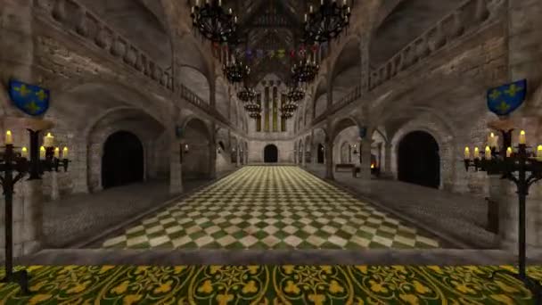 Rendering Van Het Paleis — Stockvideo