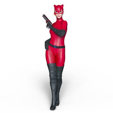 3d cg işleme süper bir kadın.