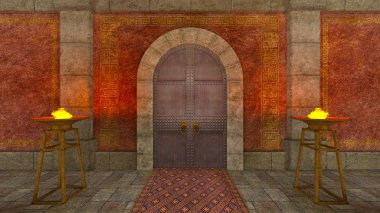 yeraltı Tapınağı nın 3d cg işleme.