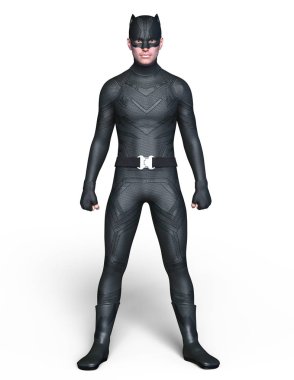 bir süper kahraman 3d cg render.