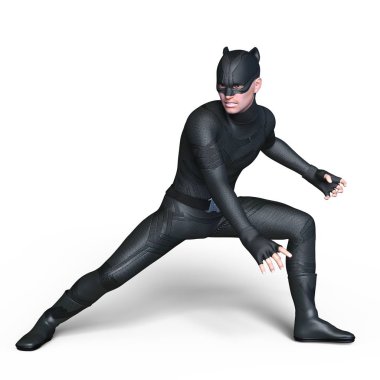 bir süper kahraman 3d cg render.