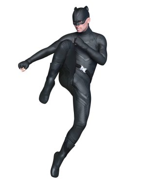 bir süper kahraman 3d cg render.