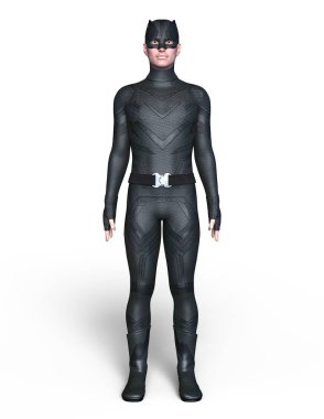bir süper kahraman 3d cg render.