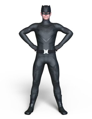 bir süper kahraman 3d cg render.