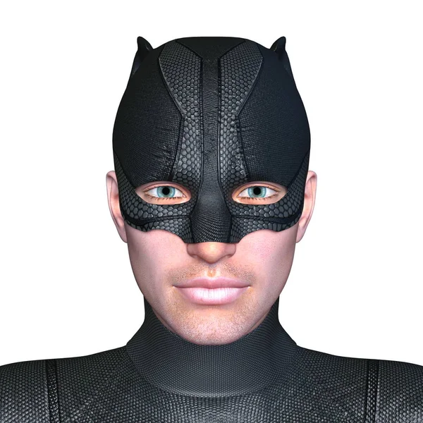 bir süper kahraman 3d cg render.