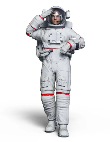 Rendering Van Een Astronaut — Stockfoto