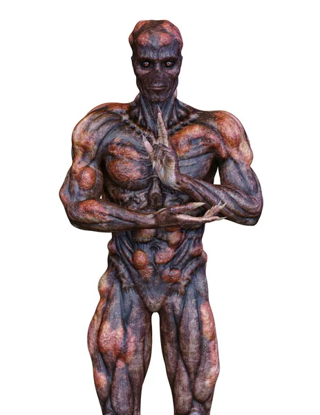 bir canavar 3d cg işleme.