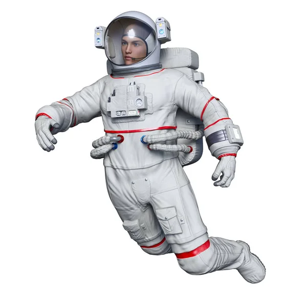 Рендеринг Астронавта — стоковое фото