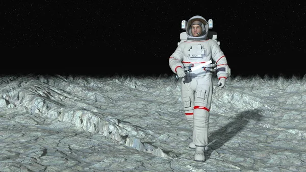 bir astronot 3d cg render.