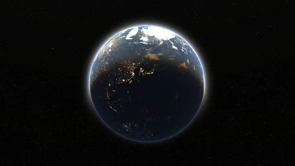 地球の のレンダリング Nasa から提供されたこのイメージの要素 — ストック写真