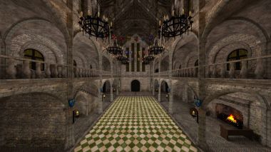 3d cg render sarayın.