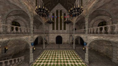 3d cg render sarayın.