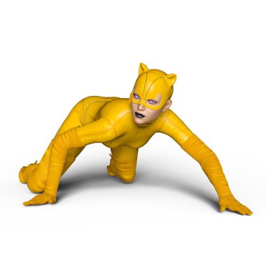 3d cg işleme süper bir kadın.