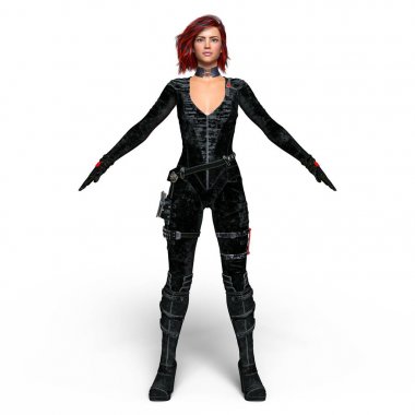 3d cg işleme süper bir kadın.