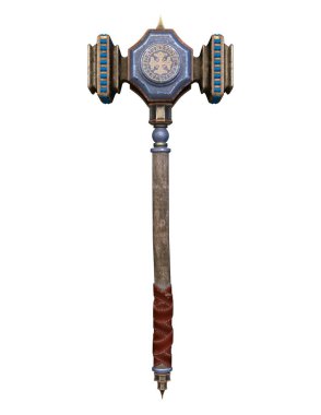 bir savaş çekiç 3d cg render.