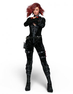 3d cg işleme süper bir kadın.