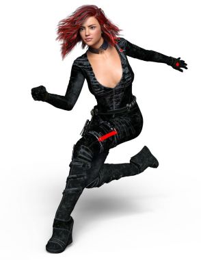 3d cg işleme süper bir kadın.