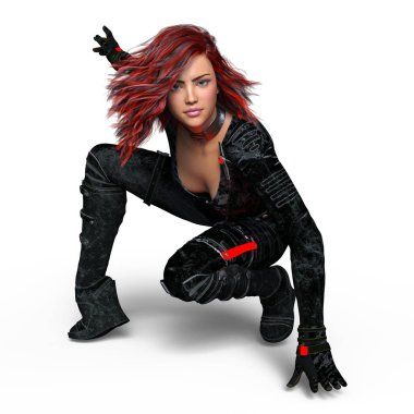 3d cg işleme süper bir kadın.