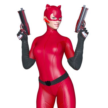 3d cg işleme süper bir kadın.