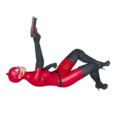 3d cg işleme süper bir kadın.