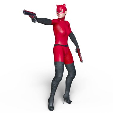 3d cg işleme süper bir kadın.