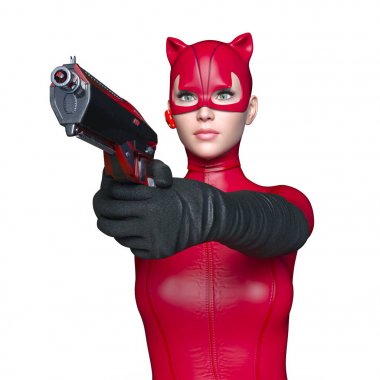 3d cg işleme süper bir kadın.