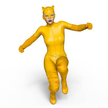 3d cg işleme süper bir kadın.