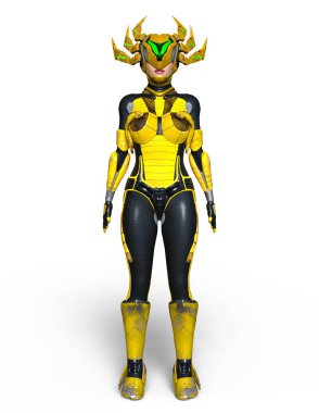 3d cg işleme süper bir kadın.