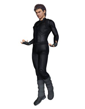 bir süper kahraman 3d cg render.
